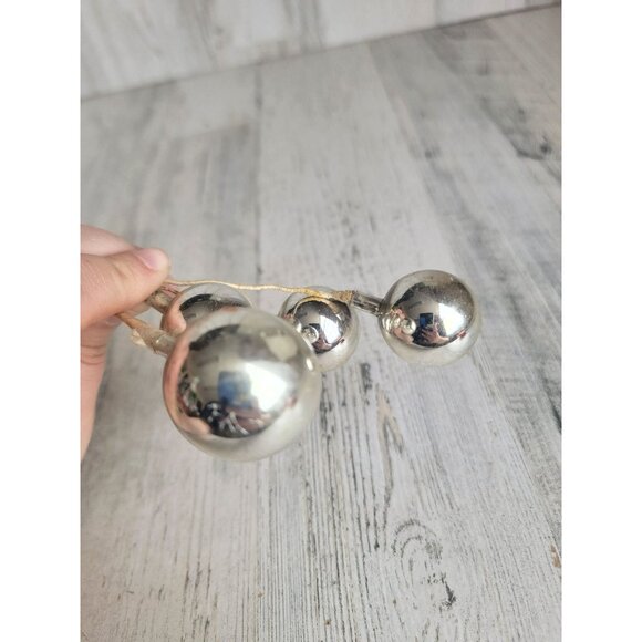 Vintage silver branch pick ornament mercury glass Xmas - Picture 10 of 12